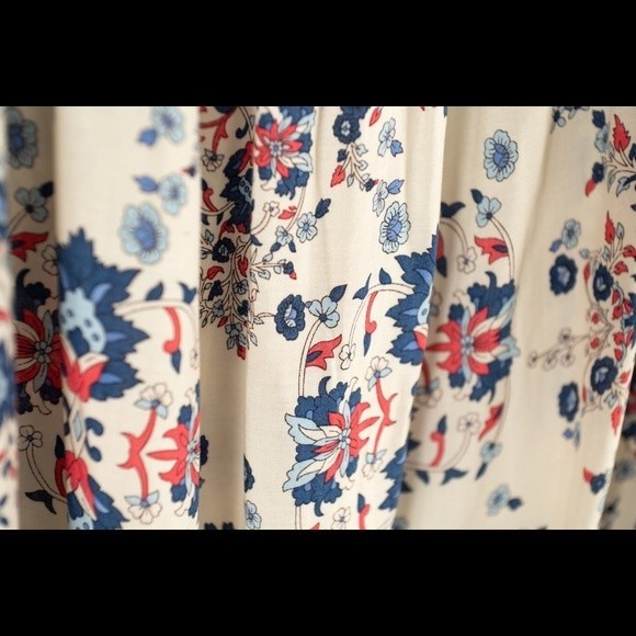 JAASE LF Navy Batik floral printed mini dress size S - Picture 10 of 14